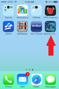 Icon created on Home Screen